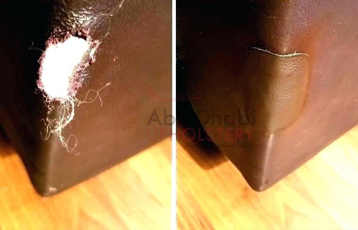 Best Leather Sofa Repairing Abu Dhabi, How To Fix Rip Leather Sofa