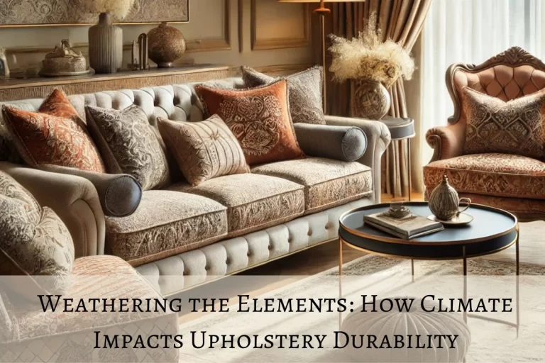 Read more about the article Weathering the Elements: How Climate Impacts Upholstery Durability