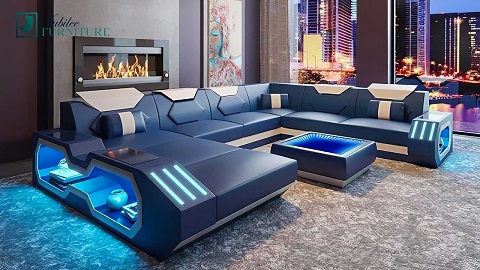 leather sofa