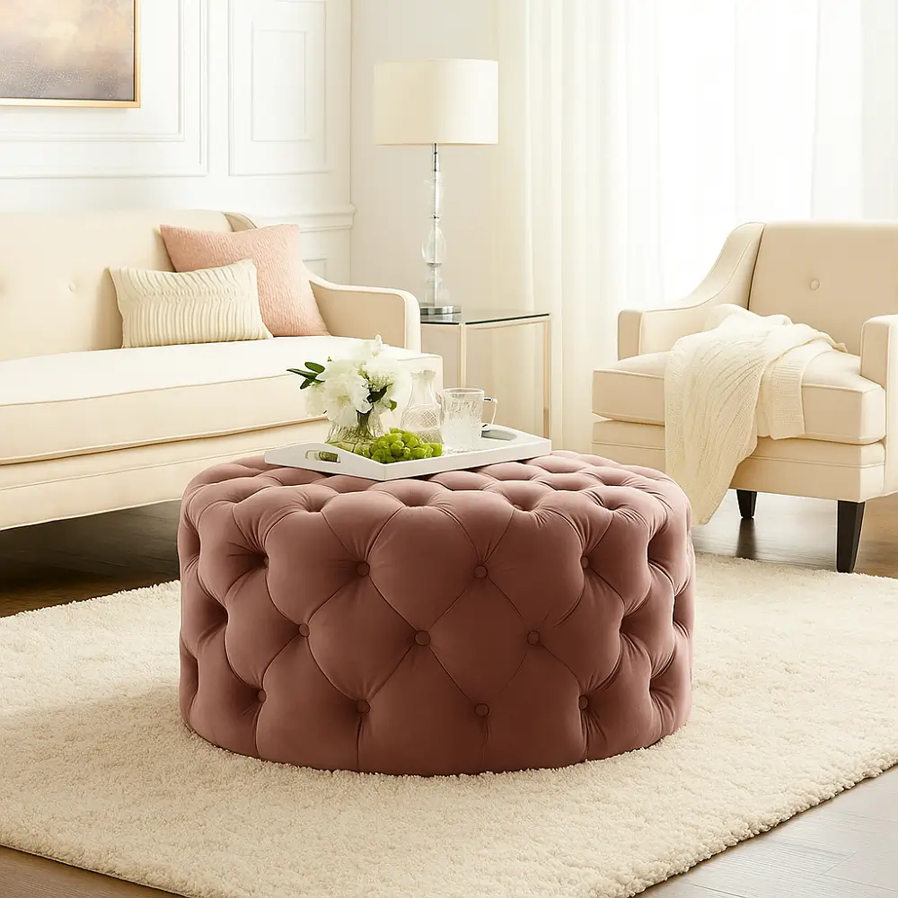 Residential Round Ottoman