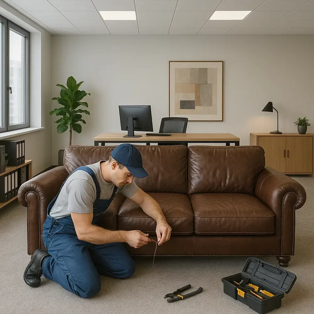 Commercial Leather Sofa Repairing