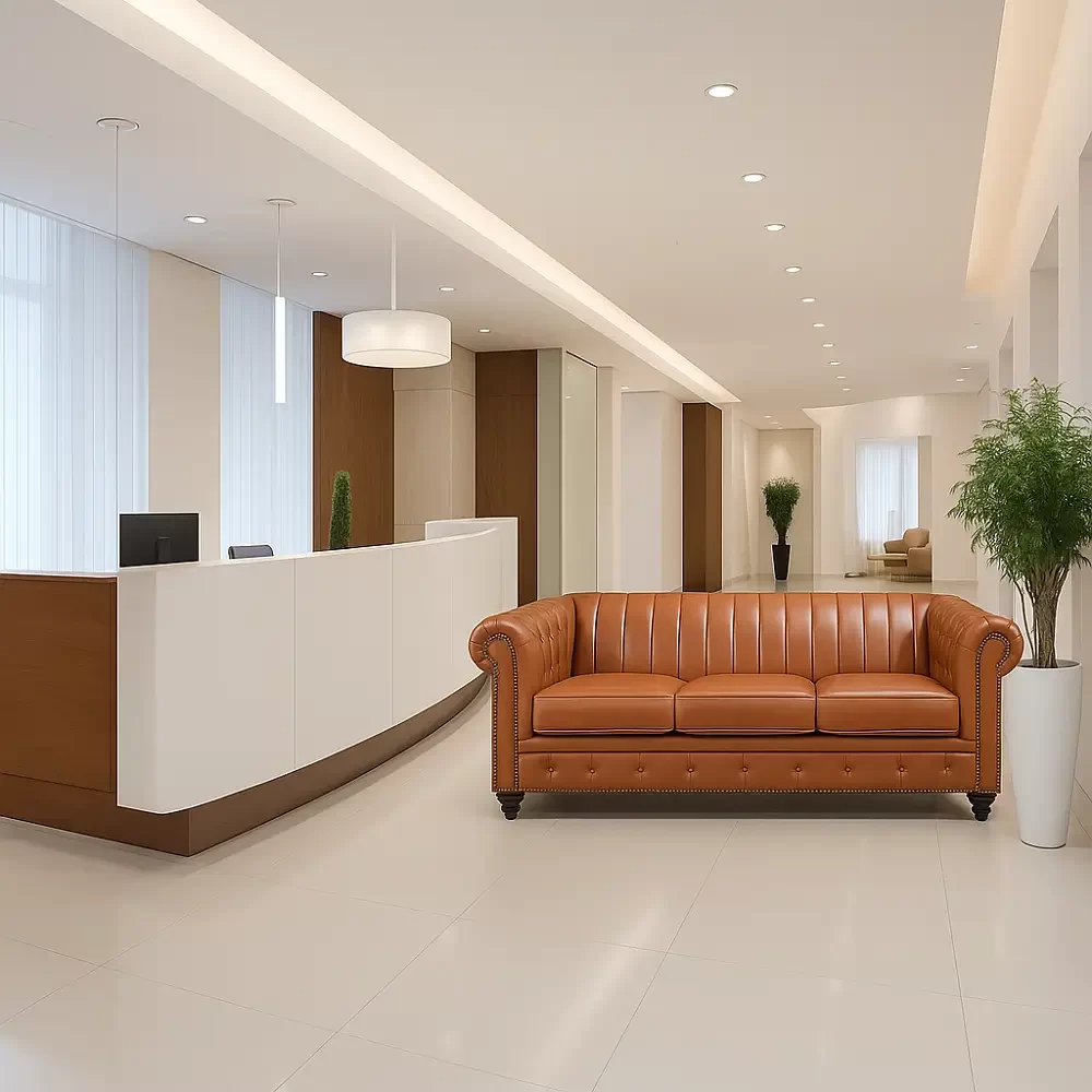 Commercial Leather Sofa Upholstery
