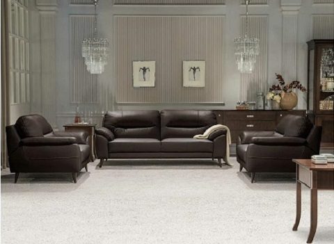 leather sofa